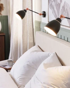 Valaisimet<Beliani Seinavalaisin Metalli Grafiitinharmaa 2 Kpl Mississippi