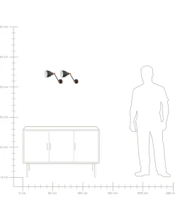 Valaisimet<Beliani Seinavalaisin Metalli Grafiitinharmaa 2 Kpl Mississippi