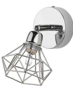 Valaisimet<Beliani Seinavalaisin Metalli Hopea 2 Kpl Erma