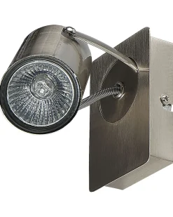 Discount Beliani Seinavalaisin Metalli Hopea 2 Kpl Klip