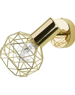 Valaisimet<Beliani Seinavalaisin Metalli Kulta 2 Kpl Chenab