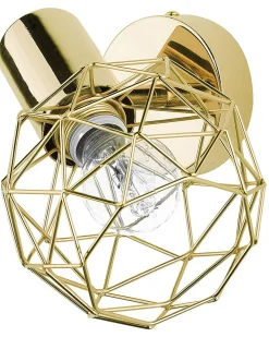 Valaisimet<Beliani Seinavalaisin Metalli Kulta 2 Kpl Chenab