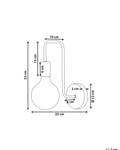 Valaisimet<Beliani Seinavalaisin Metalli Kupari Savena
