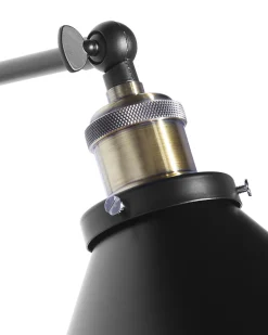 Valaisimet<Beliani Seinavalaisin Metalli Musta 2 Kpl Narva