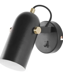 Valaisimet<Beliani Seinavalaisin Metalli Musta 2 Kpl Tyria