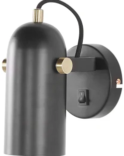 Valaisimet<Beliani Seinavalaisin Metalli Musta 2 Kpl Tyria