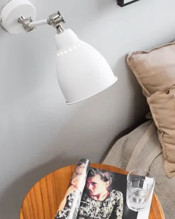 Valaisimet<Beliani Seinavalaisin Metalli Valkoinen 2 Kpl Mississippi