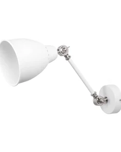 Valaisimet<Beliani Seinavalaisin Metalli Valkoinen 2 Kpl Mississippi