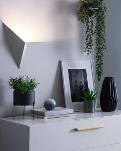 Valaisimet<Beliani Seinavalaisin Metalli Valkoinen Briance