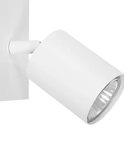 Valaisimet<Beliani Seinavalaisin Metalli Valkoinen 2 Kpl Tigris