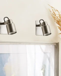 Valaisimet<Beliani Seinavalaisin Rauta Hopea 2 Kpl Bonte