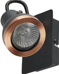 Valaisimet<Beliani Seinavalaisin Rauta Musta/Kupari 2 Kpl Baro