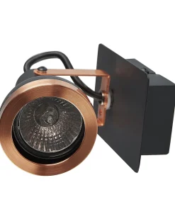 Valaisimet<Beliani Seinavalaisin Rauta Musta/Kupari 2 Kpl Baro