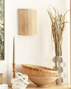 Sale Beliani Seinavalaisin Rottinki Luonnonvari Demitrie