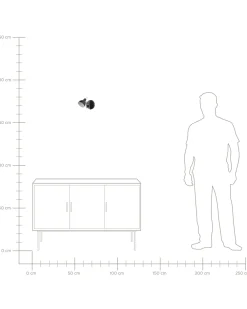 Valaisimet<Beliani Seinavalaisin Teras Musta 2 Kpl Harrington