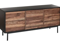 Säilytys<Beliani Senkki 2 Laatikkoa 2 Ovea Tumma Puu/Musta Okland