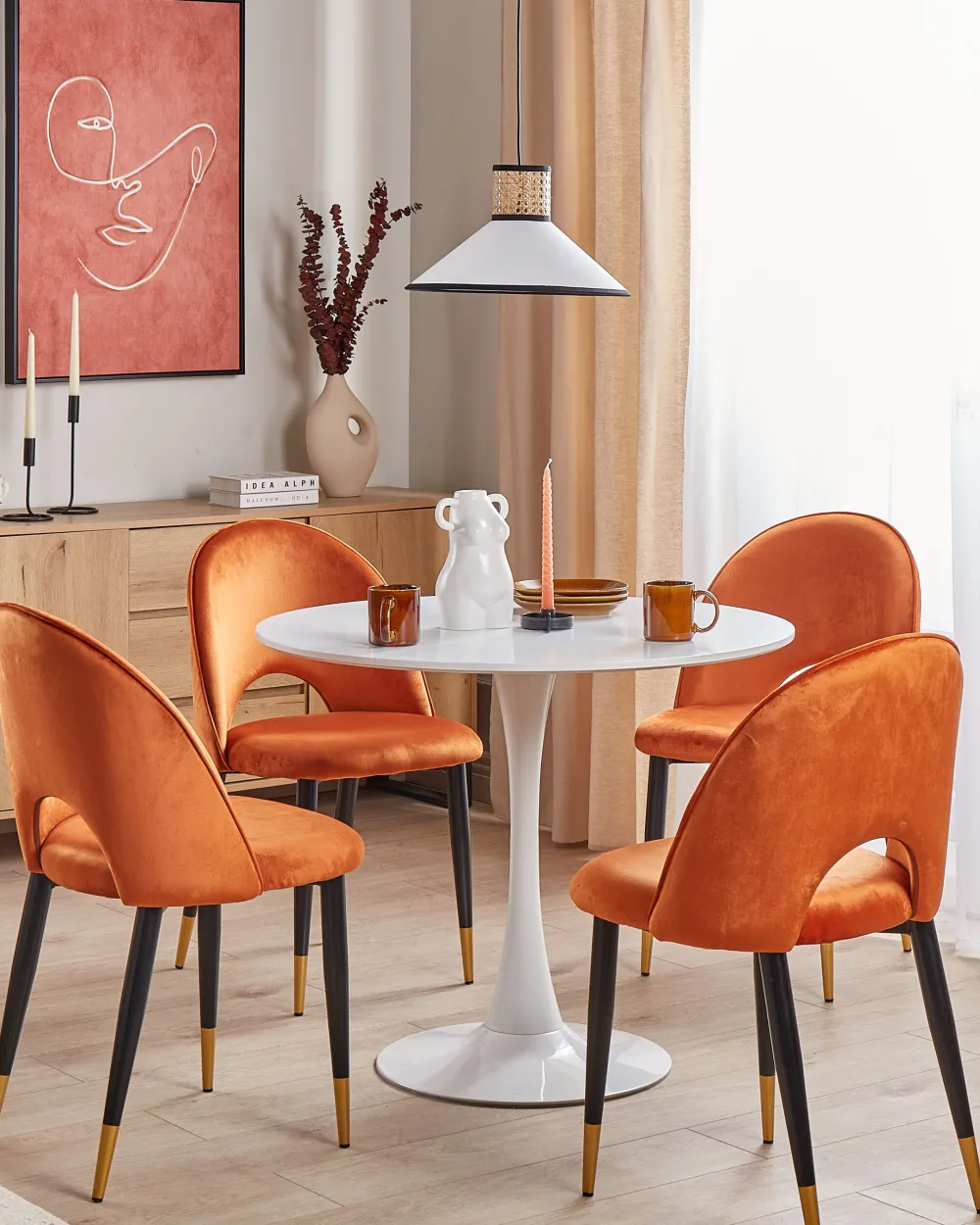 Säilytys<Beliani Senkki 3 Laatikkoa 2 Ovea Vaalea Puu Elda