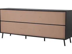 Säilytys<Beliani Senkki 3 Laatikkoa 2 Ovea Vaalea Puu/Musta Blackpool