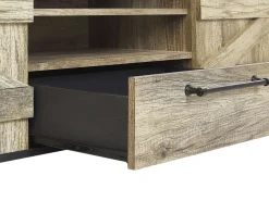 Best Sale Beliani Senkki 2 Laatikkoa 2 Ovea Vaalea Puu/Musta Salter