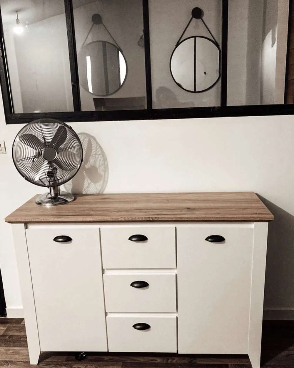 Store Beliani Senkki 3 Laatikkoa 2 Ovea Valkoinen Stamford