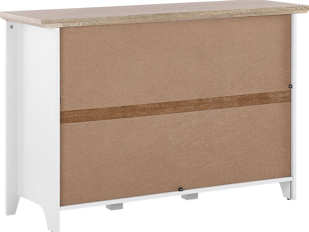 Store Beliani Senkki 3 Laatikkoa 2 Ovea Valkoinen Stamford