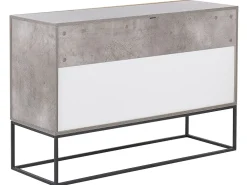 Säilytys<Beliani Senkki 3 Laatikkoa Kaappi Vaaleanharmaa/Vaalea Puu Arietta