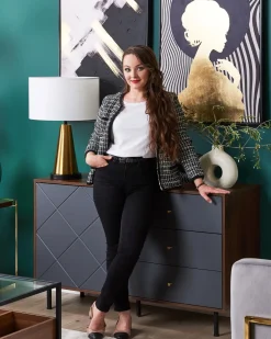 Store Beliani Senkki 3 Laatikkoa Kaappi Tumma Puu/Harmaa Palmer