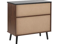 Online Beliani Senkki 2 Liukuovea 4 Hyllya Tumma Puu Perth