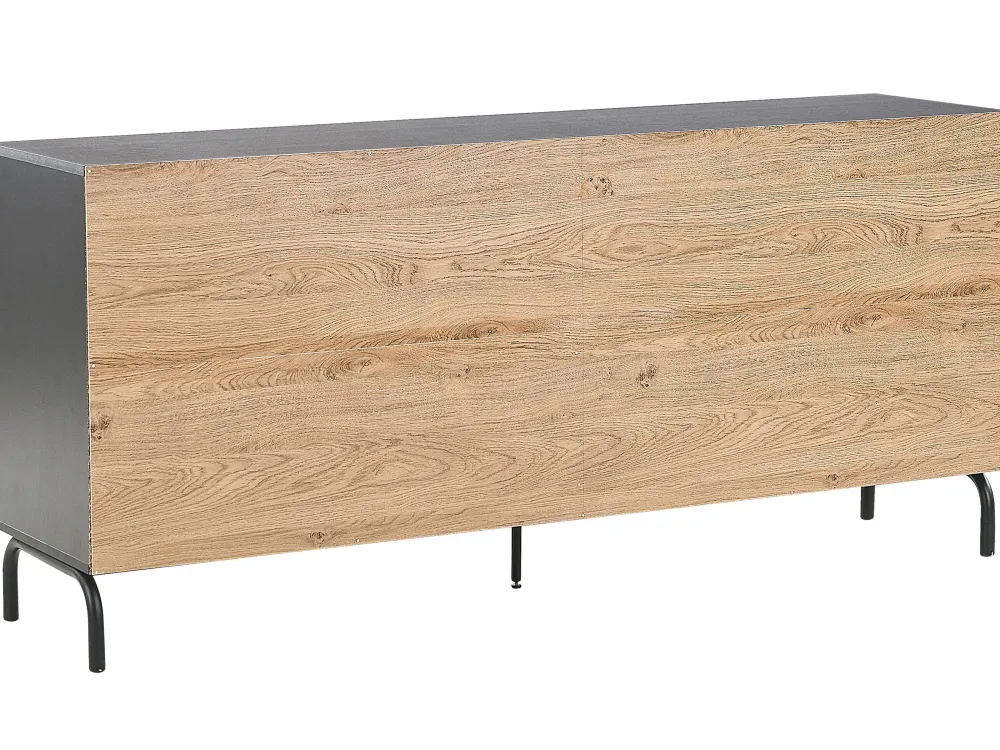 Clearance Beliani Senkki 4 Ovea 4 Hyllya Musta/Vaalea Puu Arkley