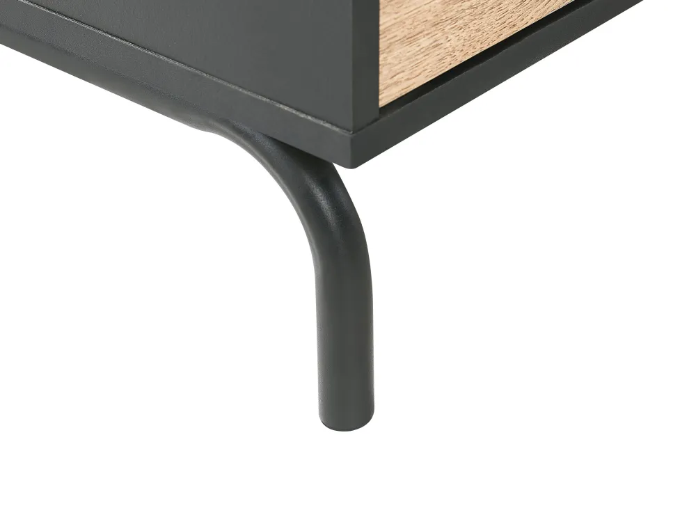 Clearance Beliani Senkki 4 Ovea 4 Hyllya Musta/Vaalea Puu Arkley