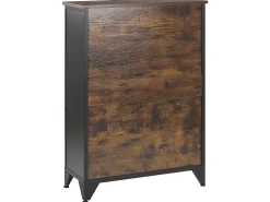 New Beliani Senkki 4 Ovea 3 Hyllya Musta/Tumma Puu Vince