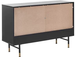 Säilytys<Beliani Senkki 2 Ovea 4 Hyllya Musta Adante