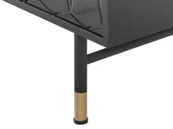 Säilytys<Beliani Senkki 2 Ovea 4 Hyllya Musta Adante