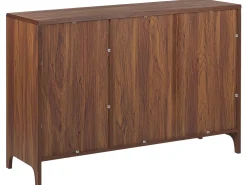 Säilytys<Beliani Senkki 3 Ovea 4 Hyllya Tumma Puu/Harmaa Medfort