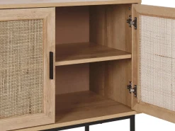 Säilytys<Beliani Senkki 2 Ovea 4 Hyllya Vaalea Puu Pasco