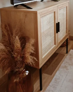 Säilytys<Beliani Senkki 2 Ovea 4 Hyllya Vaalea Puu Pasco