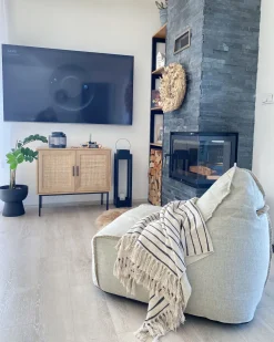 Säilytys<Beliani Senkki 2 Ovea 4 Hyllya Vaalea Puu Pasco