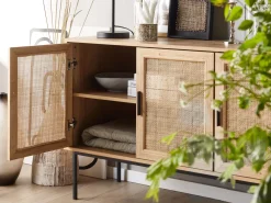 Säilytys<Beliani Senkki 3 Ovea 4 Hyllya Vaalea Puu Pasco