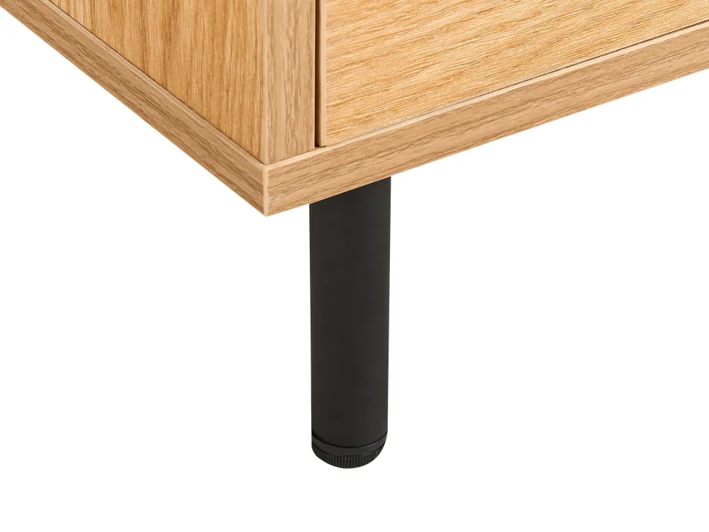 Säilytys<Beliani Senkki 3 Ovea 6 Hyllya Vaalea Puu/Musta Nikea