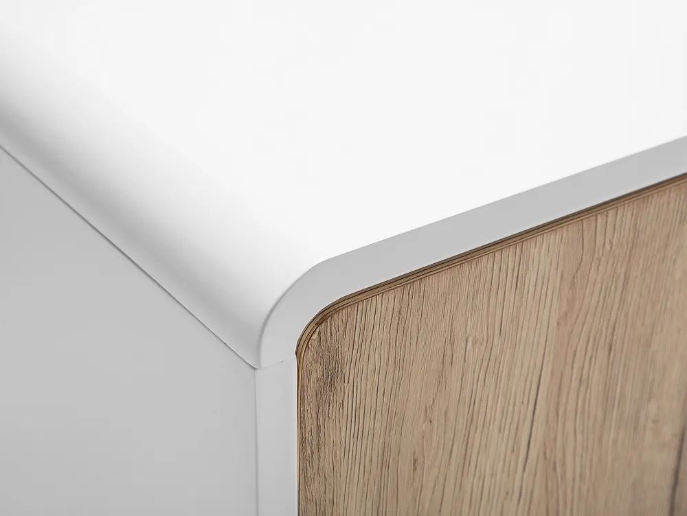 Discount Beliani Senkki 2 Ovea 4 Hyllya Valkoinen/Vaalea Puu Milo