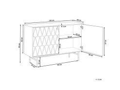 Best Beliani Senkki 2 Ovea 4 Hyllya Valkoinen Adante