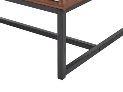 Cheap Beliani Senkki 4 Ovea Tumma Puu/Valkoinen Nueva