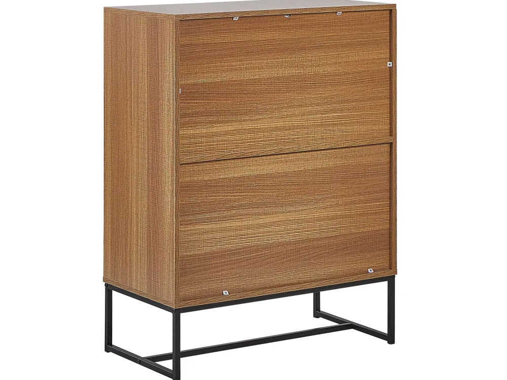 Online Beliani Senkki 4 Ovea Vaalea Puu/Valkoinen Nueva