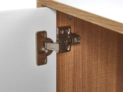 Online Beliani Senkki 4 Ovea Vaalea Puu/Valkoinen Nueva