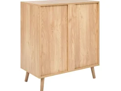 Säilytys<Beliani Senkki 2 Ovea Vaalea Puu/Valkoinen Bristow