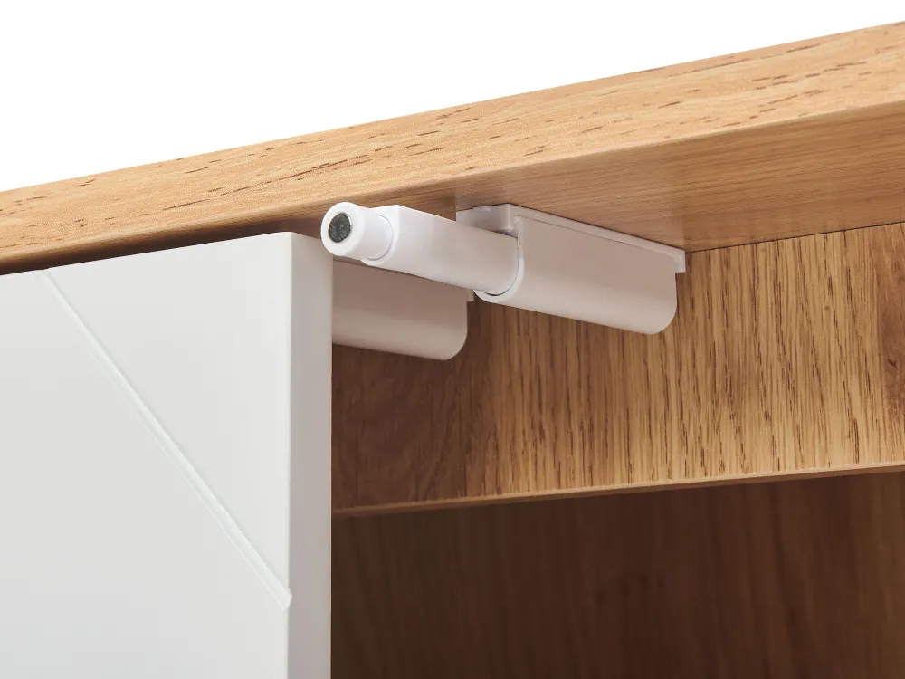 Säilytys<Beliani Senkki 2 Ovea Vaalea Puu/Valkoinen Bristow