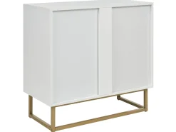 Säilytys<Beliani Senkki 2 Ovea Valkoinen/Vaalea Puu Alaska