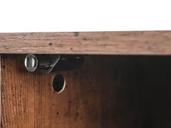 Best Beliani Senkki Kaappi 3 Hyllya Tumma Puu/Musta Vilseck