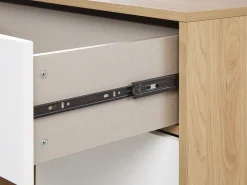 Säilytys<Beliani Senkki Laatikko 2 Ovea Vaalea Puu/Valkoinen Itaca