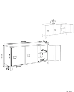 Hot Beliani Senkki Teras 3 Ovea 2 Hyllya Musta Cardiff